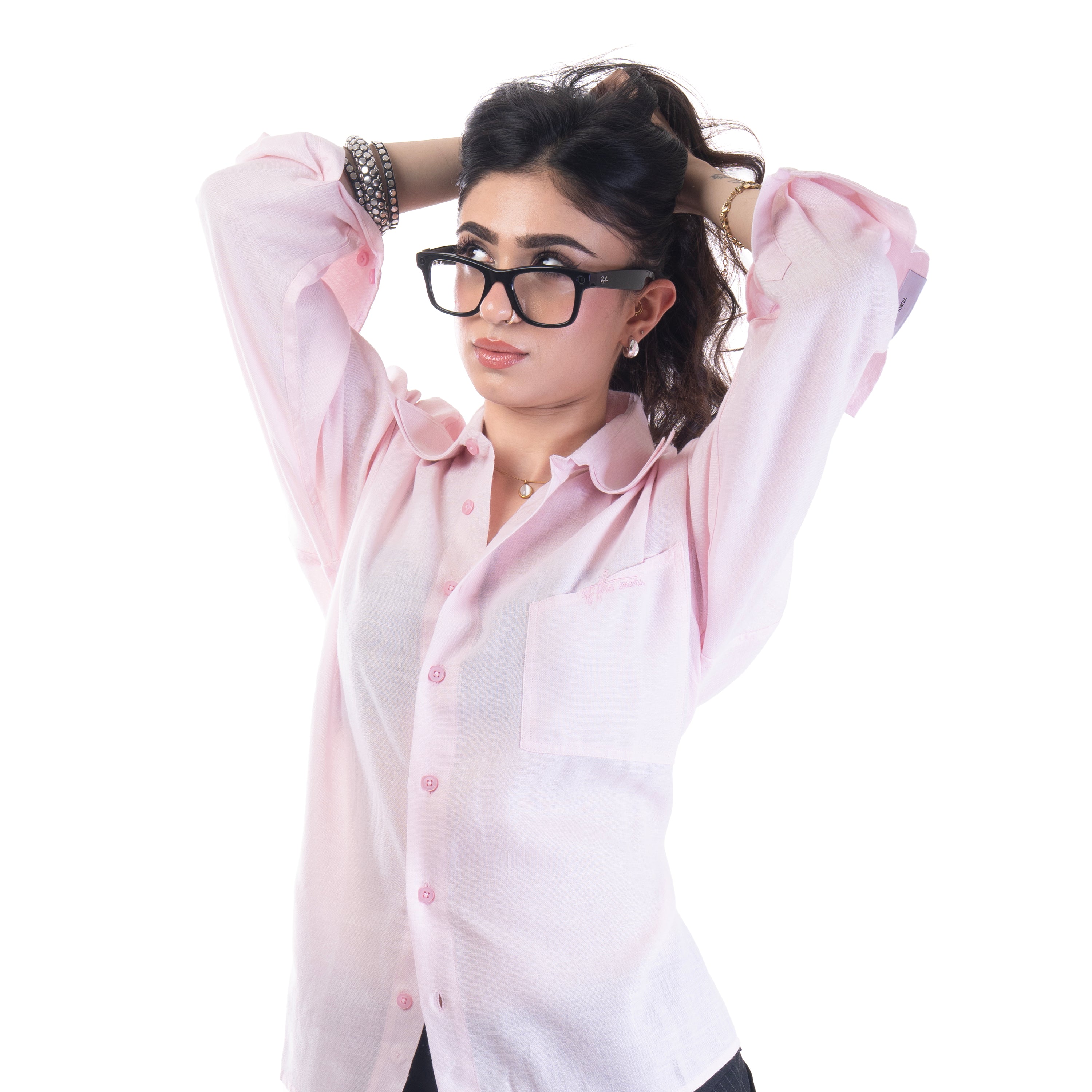 Pink Linen Shirt